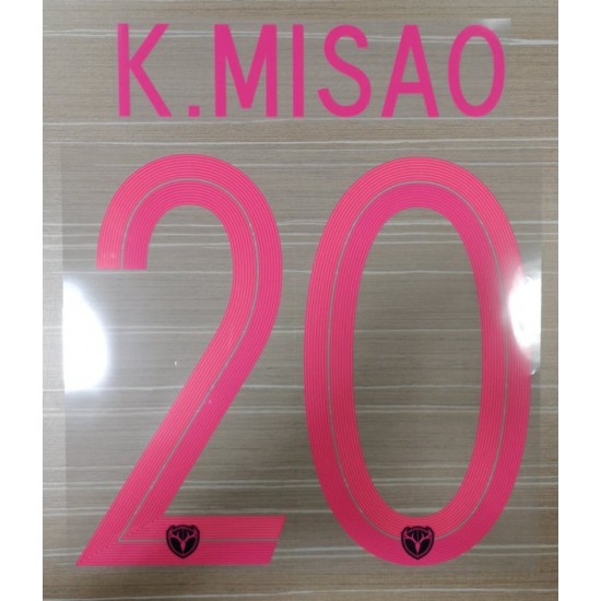 K, MISAO 20 - Kashima Antlers 2019 Away Shirt Nameset