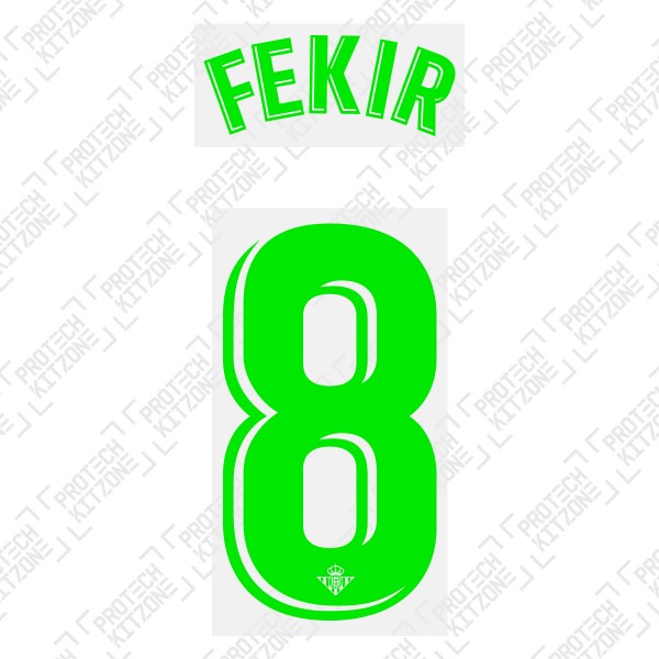Fekir 8 (Official Real Betis 2019/20 Away Name and Numbering)