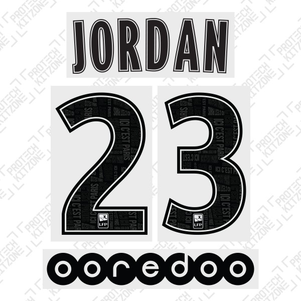 Jordan 23 (Official PSG 19/20 Away Ligue 1 Name and Numbering)