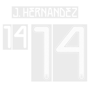 J. Hernandez 14 - Official Name and Number for Mexico 2019 Home Shirt & 2021 Home Shirt