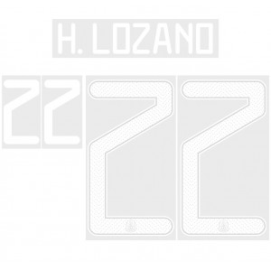 H. Lozano 22 - Official Name and Number for Mexico 2019 Home Shirt & 2021 Home Shirt