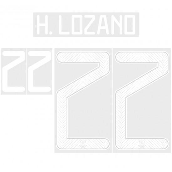 H. Lozano 22 - Official Name and Number for Mexico 2019 Home Shirt & 2021 Home Shirt