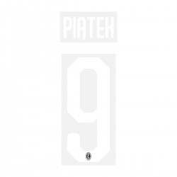 Piatek 9 - Official Name and Number Cup Printing for AC Milan 19/20 Home Shirt 