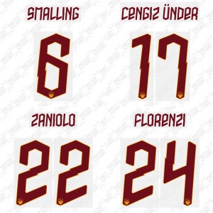 Official Name and Number Cup Printing for AS Roma 19/20 Away Shirt ***(More Players Available)