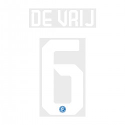 [CLEARANCE] De Vrij 6 - Official Name and Number Cup Printing for Inter Milan 19/20 Home Shirt 