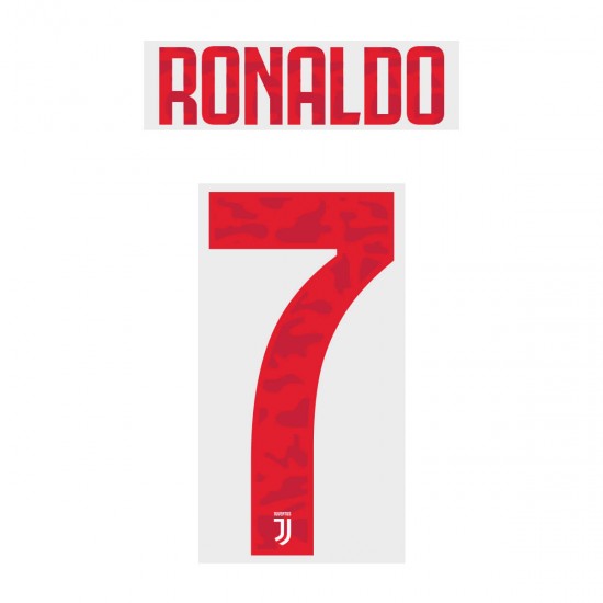 Ronaldo 7 - Official Name and Number for Juventus 2019/20 Away Shirt 
