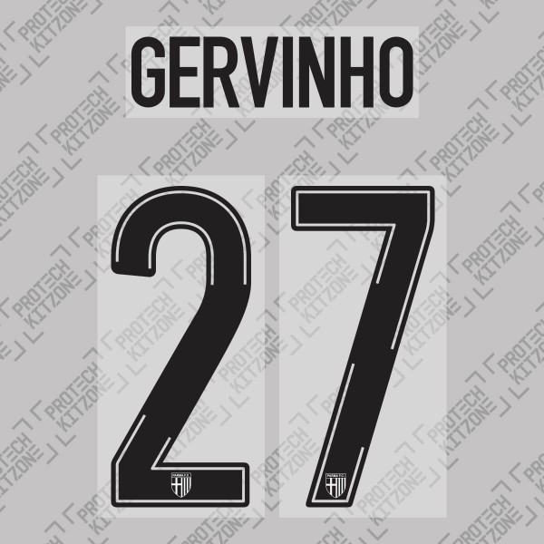 Gervinho 27 - Official Name and Number Printing for Parma Calcio 19/20 Home Shirt 