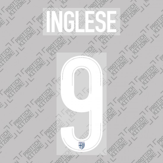 Inglese 9 - Official Name and Number Printing for Parma Calcio 19/20 Away / Third Shirt 