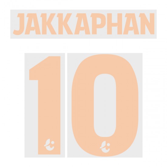 Jakkaphan 10 (Official Buriram United 2019 Home Name and Numbering)