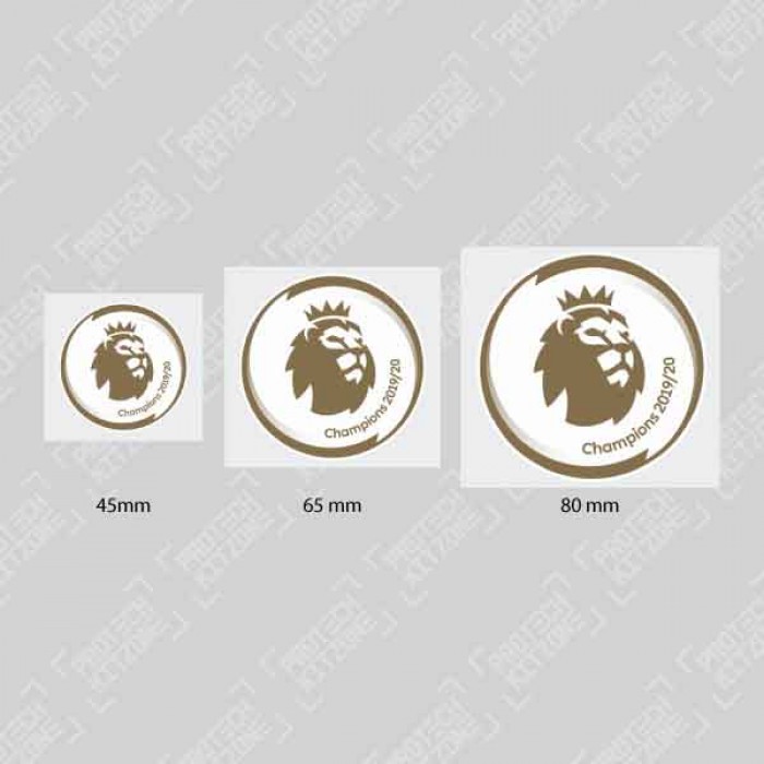 Authentic The Premier League Champions 2019/20 Gold Patch (by Avery Dennison), Official English Leagues Badges, PL CHAMP 2021, 
