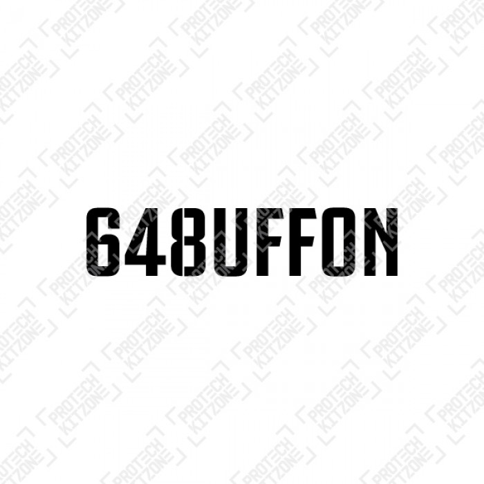 Official 648uffon Tribute Sleeve Badge - Black, Italian Serie A, 648BUFFON BK, 