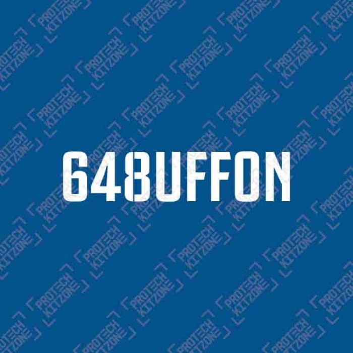 Official 648uffon Tribute Sleeve Badge - White, Italian Serie A, 648BUFFON WHT, 