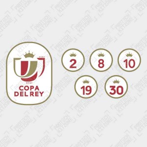 Official Copa Del Ray + Champions Badges 