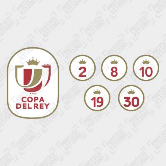 Official Copa Del Ray + Champions Badges 