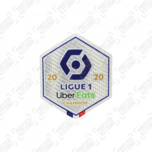 Official France Ligue 1 Uber Eats Champions 2020 Sleeve Patch (For PSG 2020/21 Shirts)