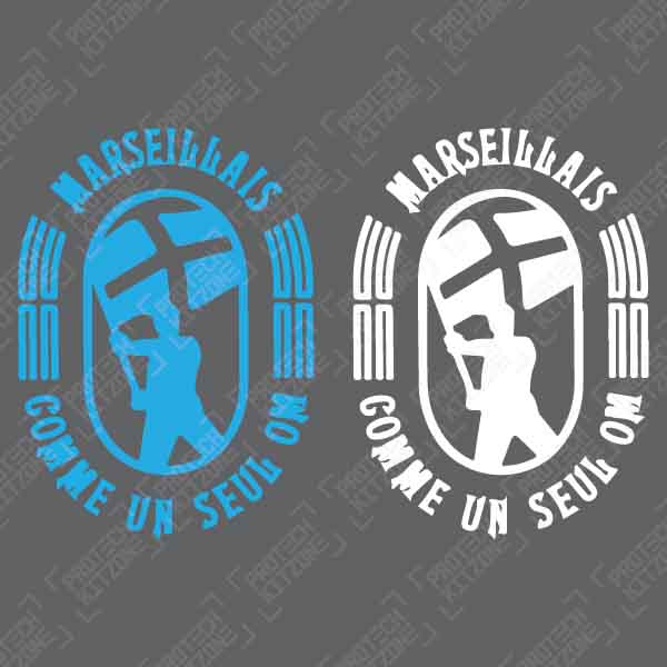 Marseillais comme un seul OM Front Sponsor (For Olympique Marseille 2020/21 Shirt)