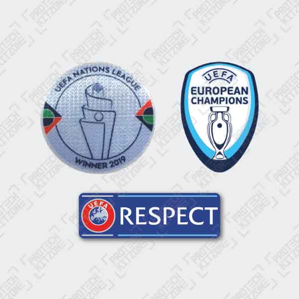 Official UEFA Nation League 2019 Winner Sleeve Badges Set