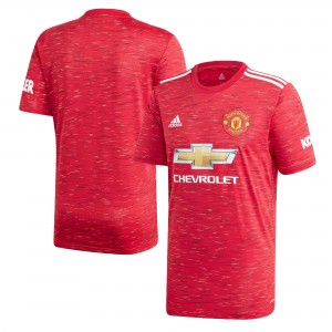 Manchester United 2020/21 Home Shirt With Players  Name, 2020/21 Season Jerseys, GC7958, Adidas