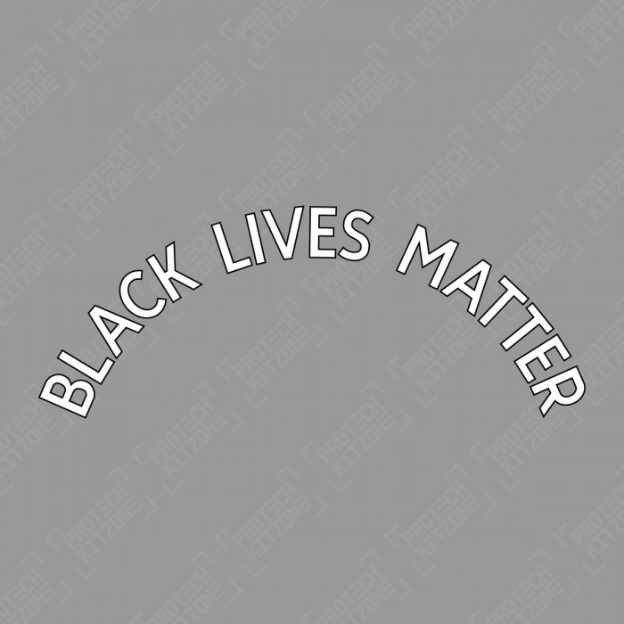 Black Lives Matter (Official English Premier League White Nameblock), Official BPL Clubs, BLM White, 