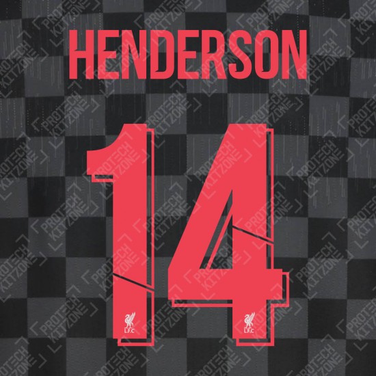 Henderson 14 (Official Liverpool FC 2020/21 Third Club Name and Numbering)