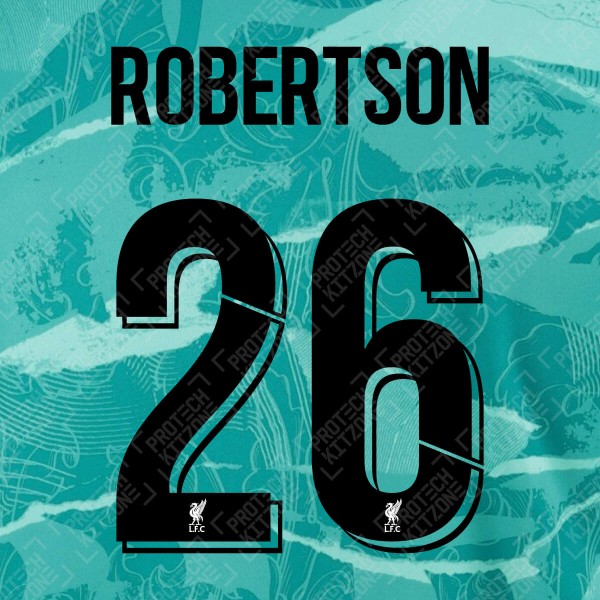 Robertson 26 (Official Liverpool FC 2020/21 Away Club Name and Numbering)