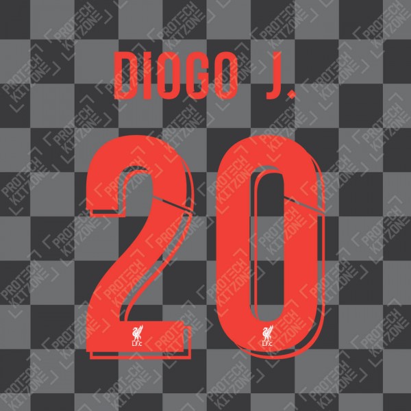 Diogo J. 20 (Official Liverpool FC 2020/21 Third Club Name and Numbering)