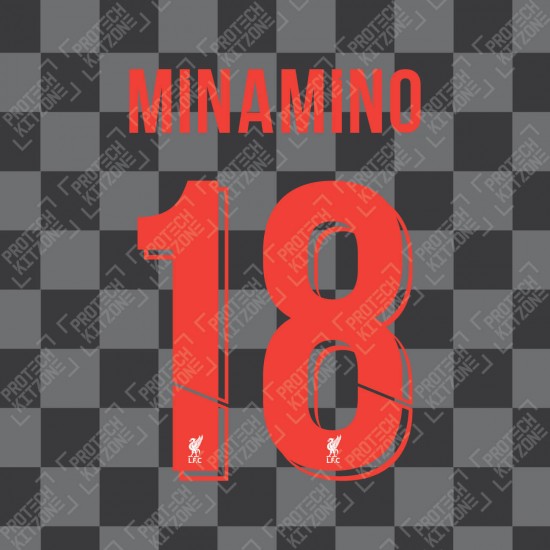 Minamino 18 (Official Liverpool FC 2020/21 Third Club Name and Numbering)