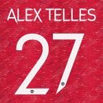 Alex Telles 27 (Official Manchester United FC 2020/21 Home / Away Name and Numbering