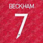 Beckham 7 (Official Manchester United FC 2020/21 Home / Away Name and Numbering
