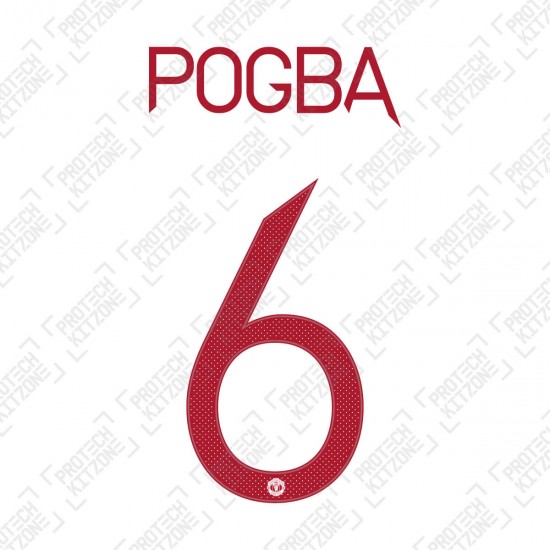 Pogba 6 (Official Manchester United FC 2020/21 Third Name and Numbering