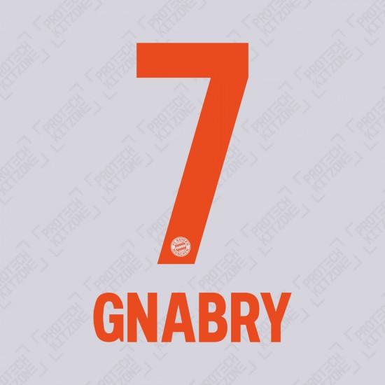 Gnabry 7 (OFFICIAL BAYERN MUNICH 2020/21 Away NAME AND NUMBERING)