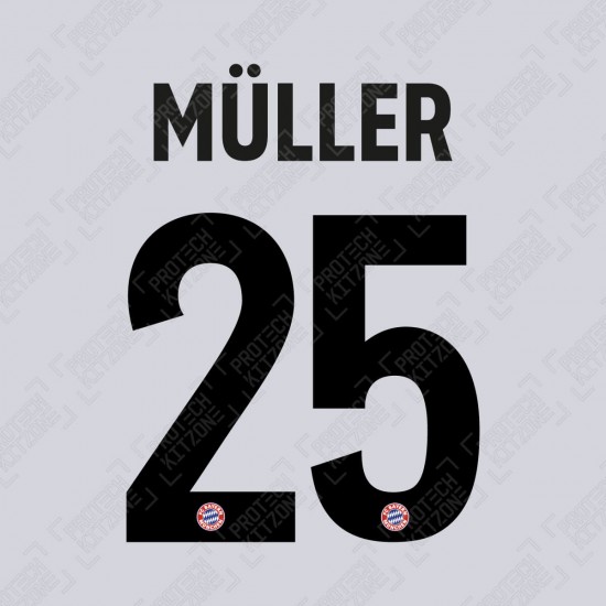 Müller 25 (OFFICIAL BAYERN MUNICH 2020/21 Away Cup NAME AND NUMBERING)