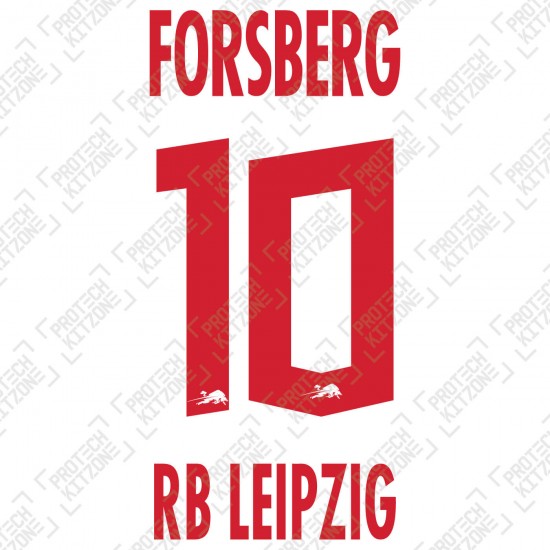 Forsberg 10 (Official RB Leipzig 2020/21 Home Name and Numbering) - UEFA CL Ver.