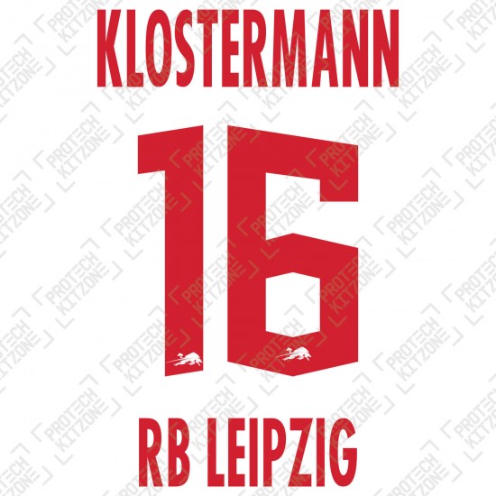 Klostermann 16 (Official RB Leipzig 2020/21 Home Name and Numbering) - UEFA CL Ver.