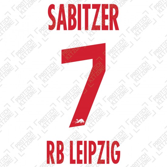 Sabitzer 7 (Official RB Leipzig 2020/21 Home Name and Numbering) - UEFA CL Ver.