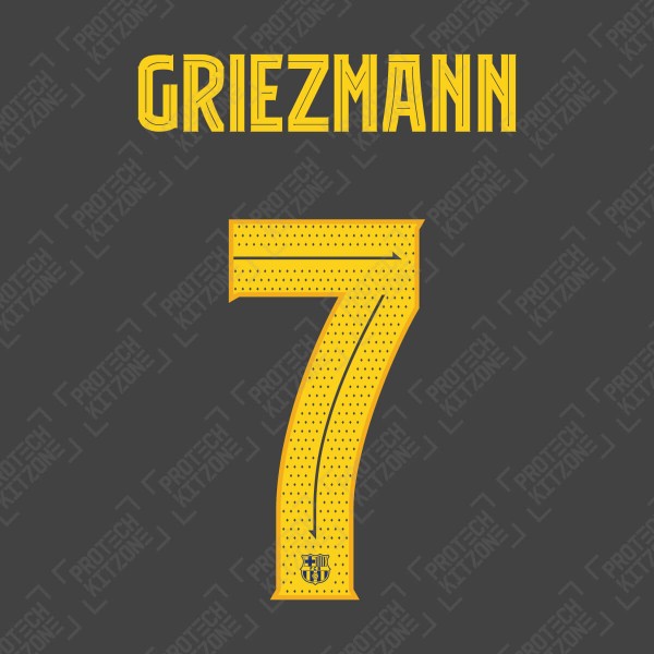 Griezmann 7 (OFFICIAL FC BARCELONA 2019/20/21 Cup Competition HOME NAME AND NUMBERING - PLAYER VERSION)