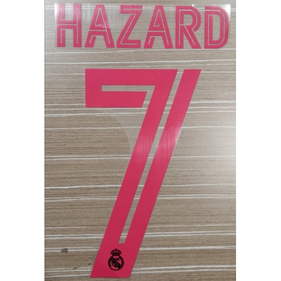 Hazard 7 (Official Real Madrid FC 20/21 Third Cup Name and Numbering)