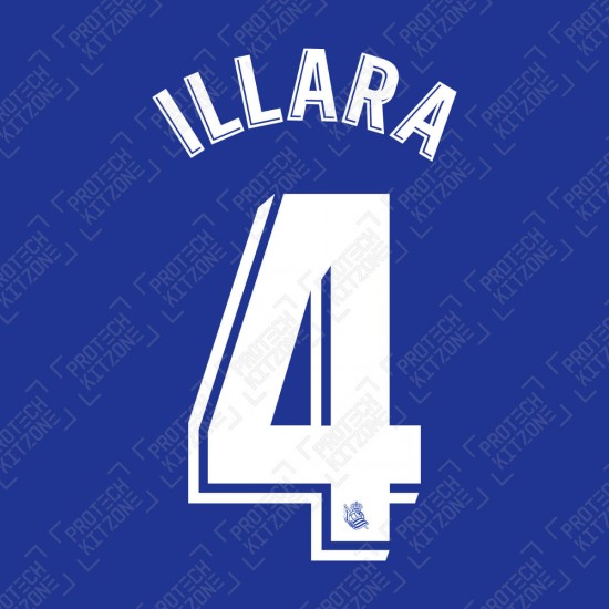 Illara 4 (Official Real Sociedad 2020/21 Home La Liga Name and Number)