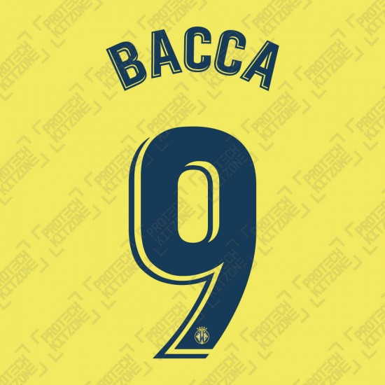 Bacca 9 (Official Villarreal CF 2020/21 Home Name and Numbering)