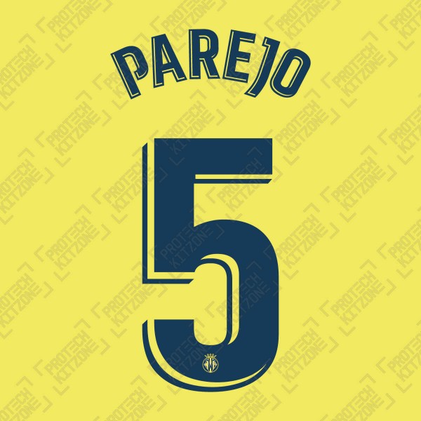 Parejo 5 (Official Villarreal CF 2020/21 Home Name and Numbering)