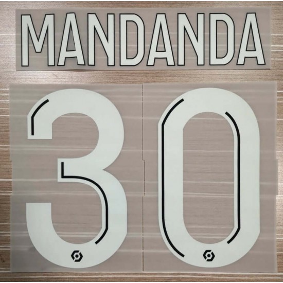 Mandanda 30 (Official OM 2020/21 Goalkeeper Ligue 1 Name and Numbering)