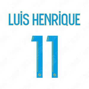 Luis Henrique 11 (Official OM 2020/21 Home Ligue 1 Name and Numbering)