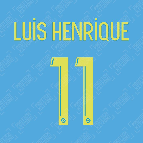 Luis Henrique 11 (Official OM 2020/21 Third Ligue 1 Name and Numbering)