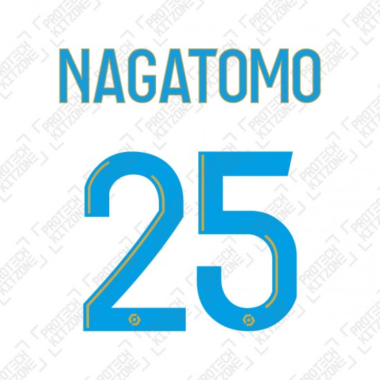 Nagatomo 25 (Official OM 2020/21 Home Ligue 1 Name and Numbering)