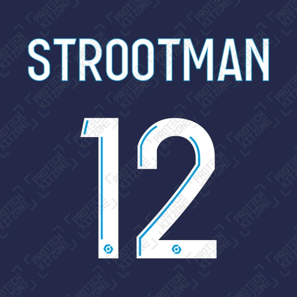 Strootman 12 (Official OM 2020/21 Away Ligue 1 Name and Numbering)
