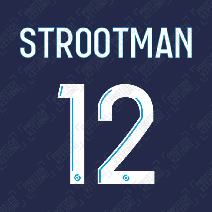 Strootman 12 (Official OM 2020/21 Away Ligue 1 Name and Numbering), France Ligue 1, S12 2021 AW, 