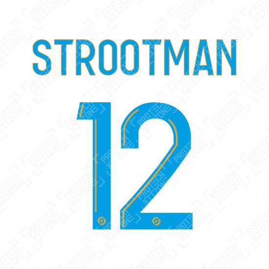 Strootman 12 (Official OM 2020/21 Home Ligue 1 Name and Numbering)