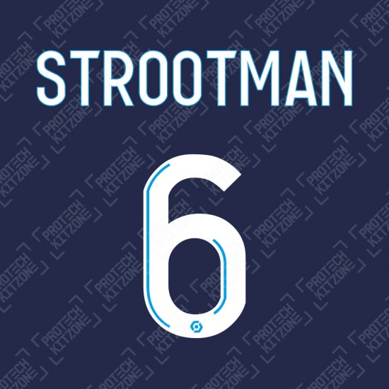 Strootman 6 (Official OM 2020/21 Away Ligue 1 Name and Numbering)