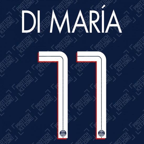 Di María 11 (Official PSG 2020/21 Home UEFA CL Name and Numbering)