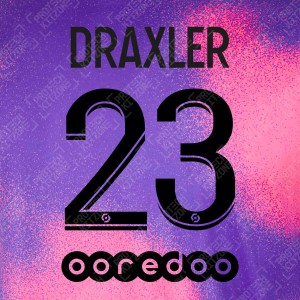 Draxler 23 (Official PSG 2020/21 Fourth Ligue 1 Name and Numbering)